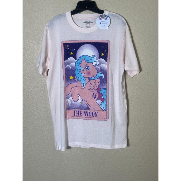 NWT My Little Pony Tarot Card Pink The Moon T Shirt Large Fairy Kei - Picture 1 of 7